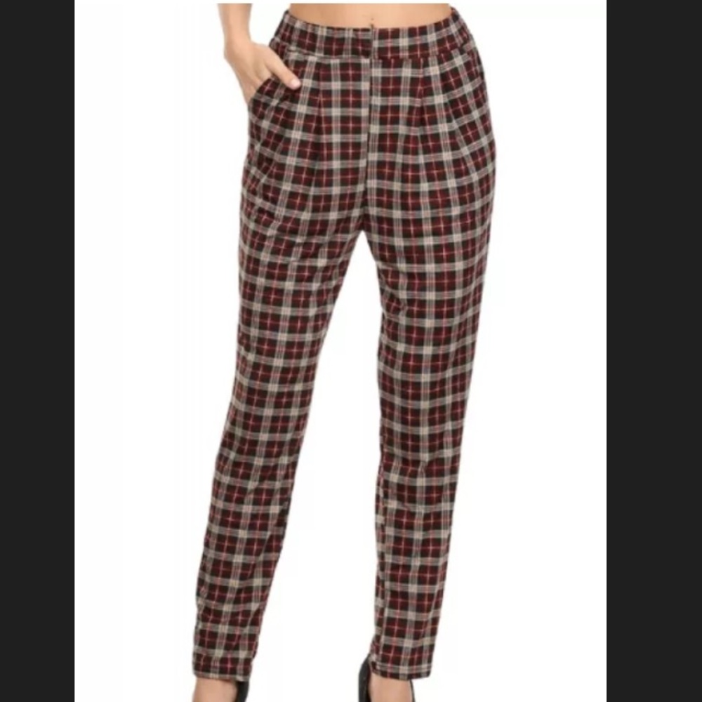 Plaid Pants Size S NWT