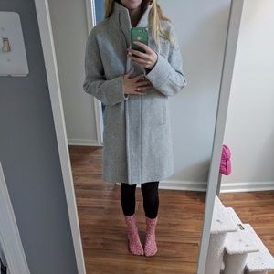 NWOT J.Crew Stadium Wool Cocoon Coat 4TALL