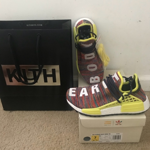 PHARRELL WILLIAMS HU NMD_TR SHOES - Picture 1 of 4