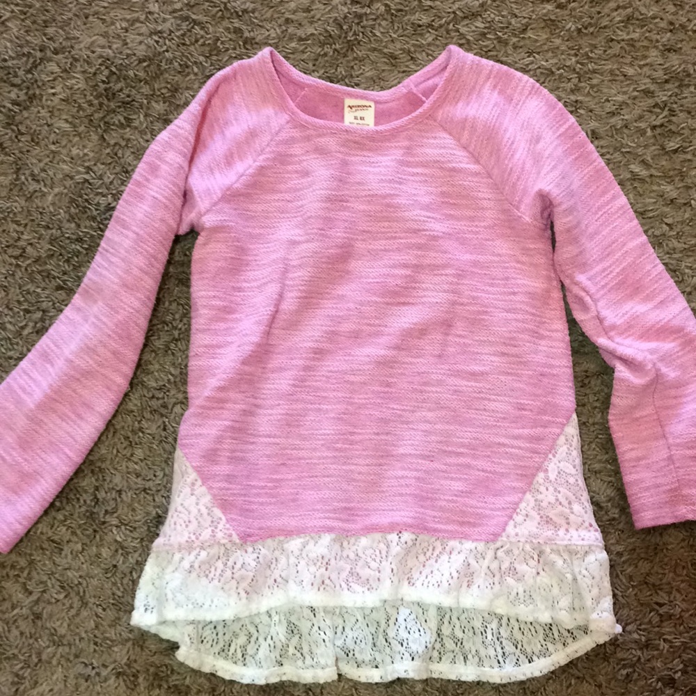 Girls size 6x pink top