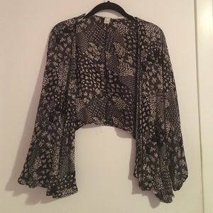 forever 21 flower crop kimono