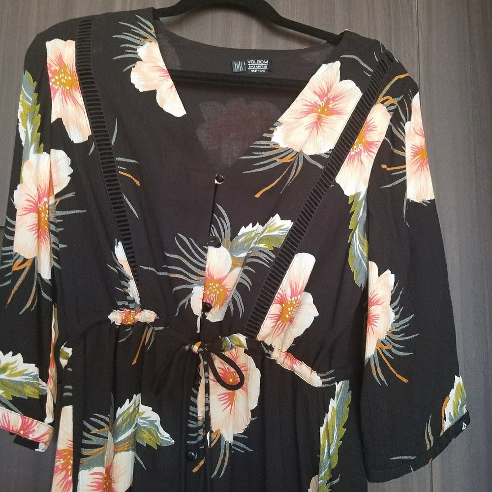 Floral hi low dress