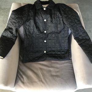 Black Coach logo jacket