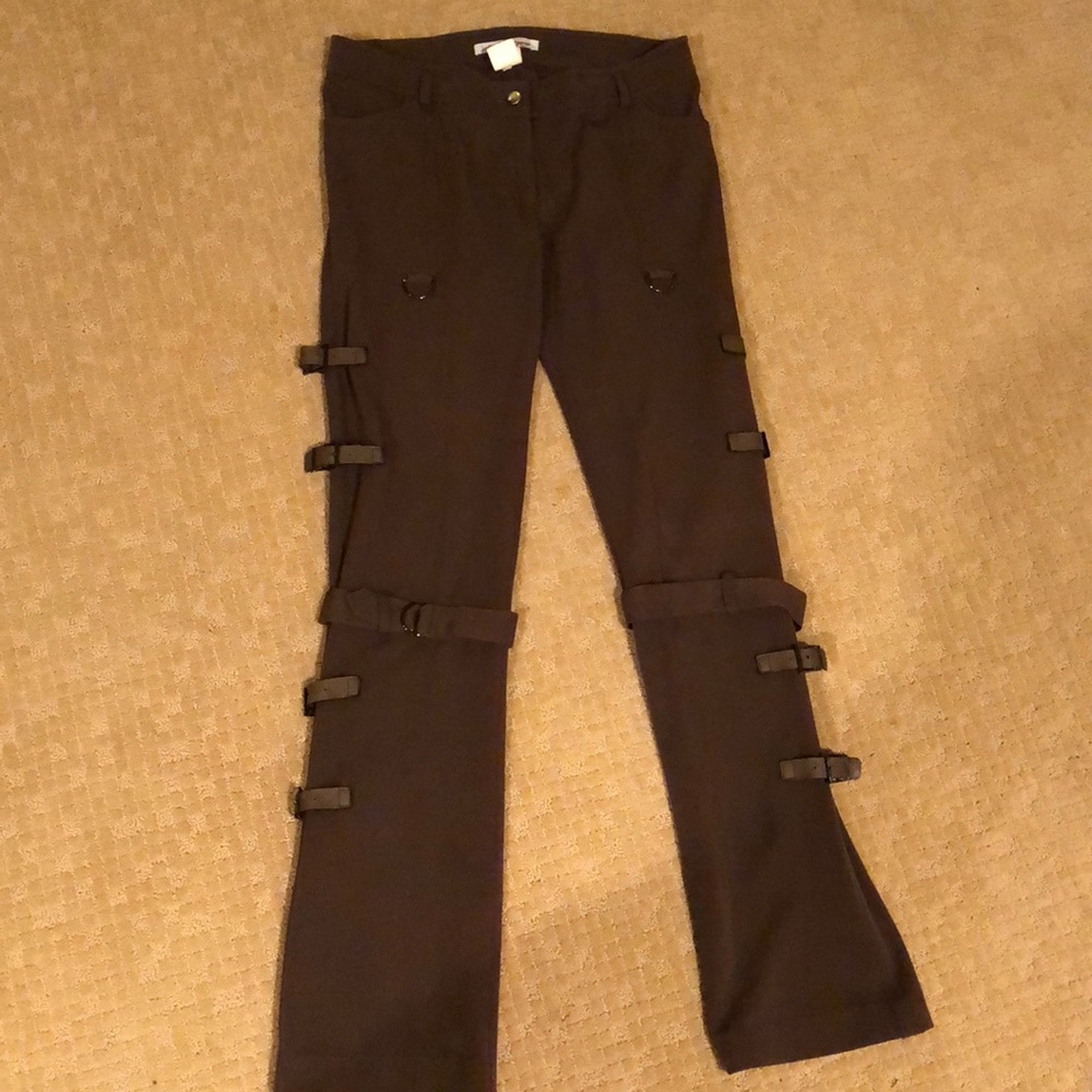  Best pants ever!! Brown with buckles pants