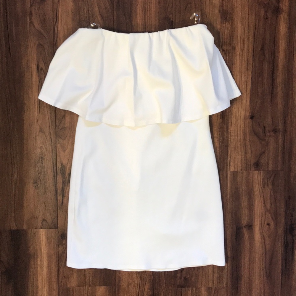 Strapless White Dress