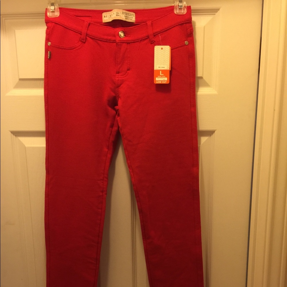 BEVERLY LOW RISE PONTE KNIT PANTS