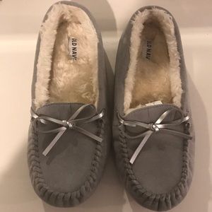 Grey moccasins old navy