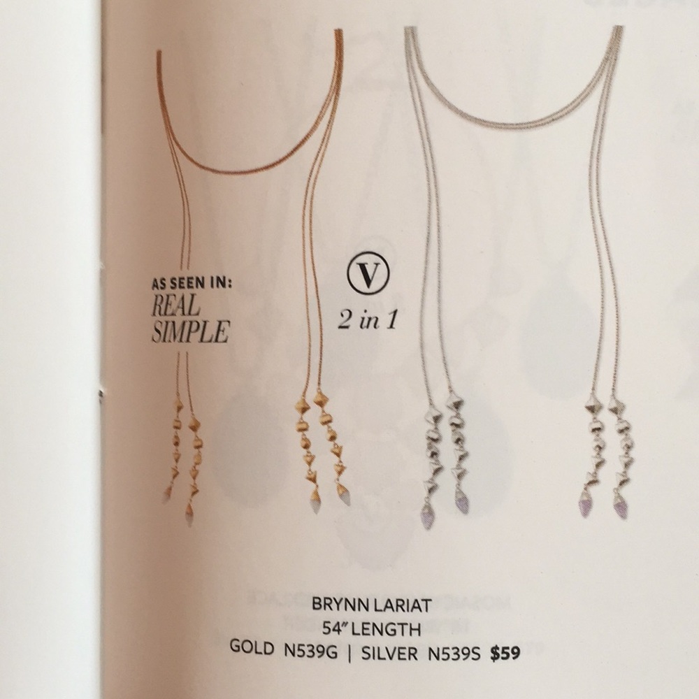 Stella & Dot Brynn lariat gold