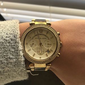 Gold & Tortoise Michael Kors Watch
