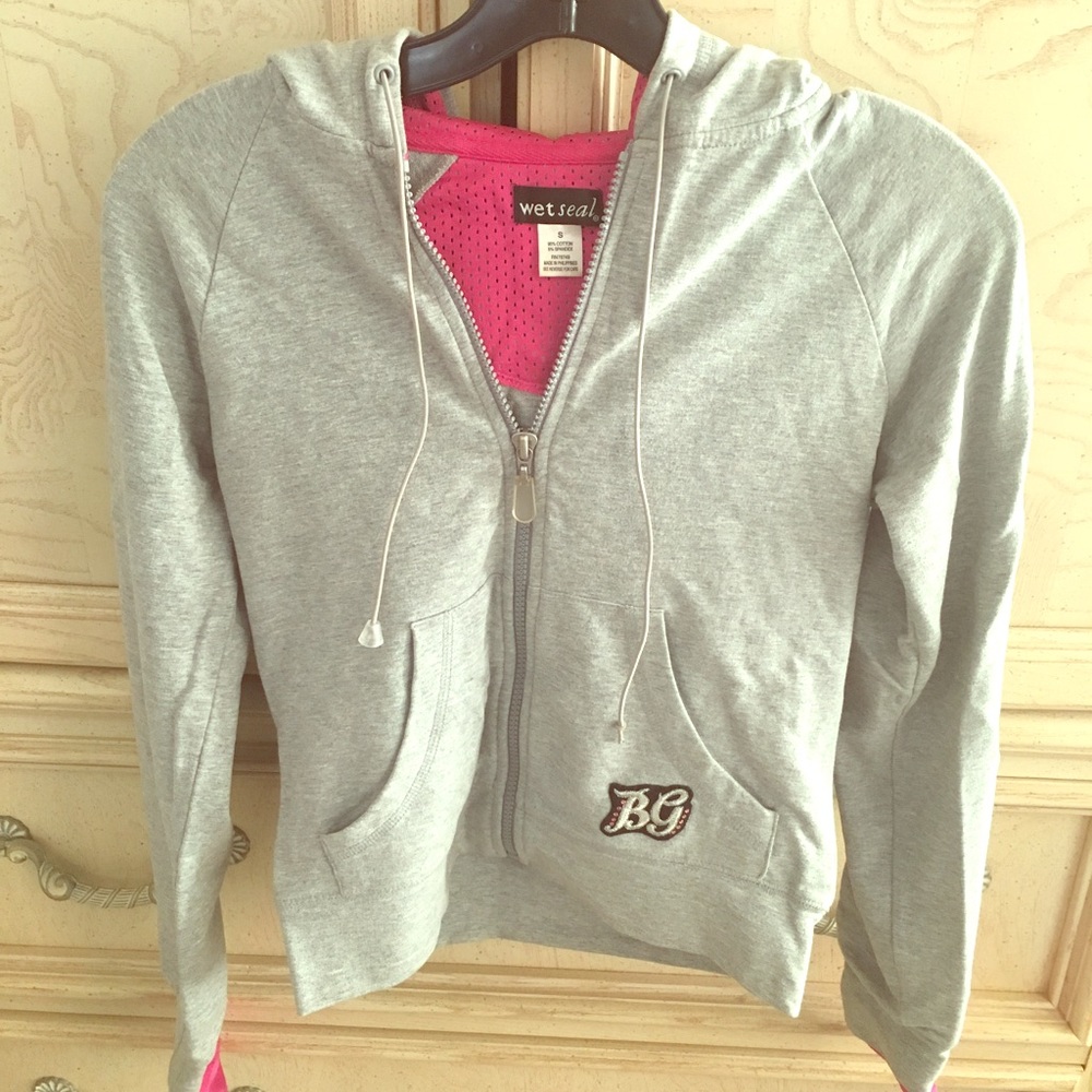 "Bad Girl" hoodie with thumb hole sleeves