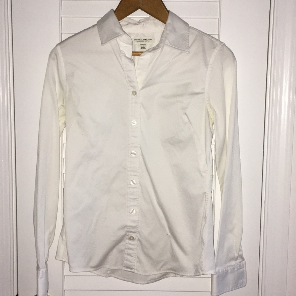 White button down