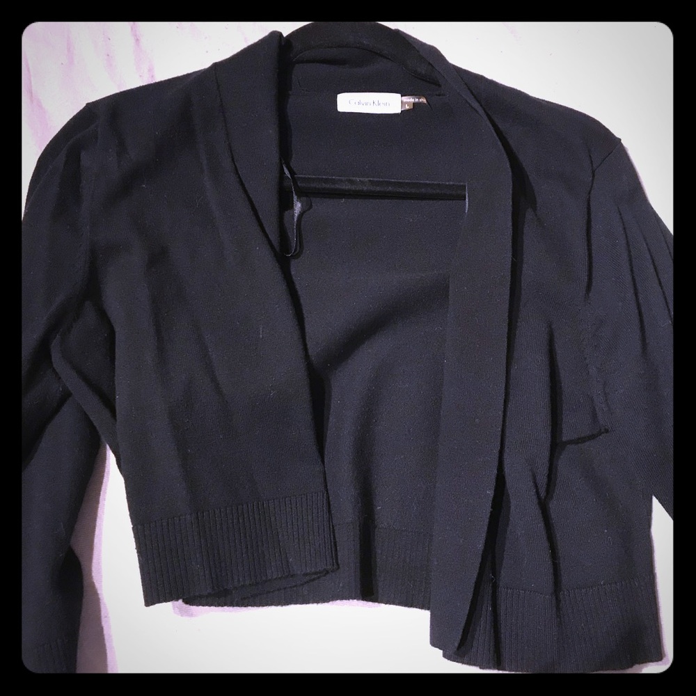 Black cardigan