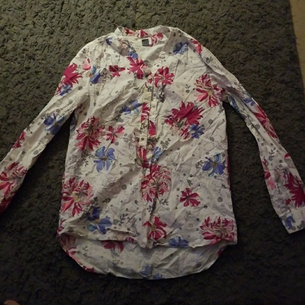 Floral Long Sleeves Blouse