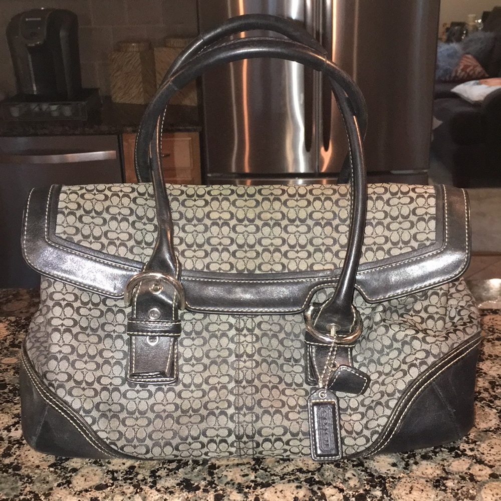 Vintage Black Coach Bag
