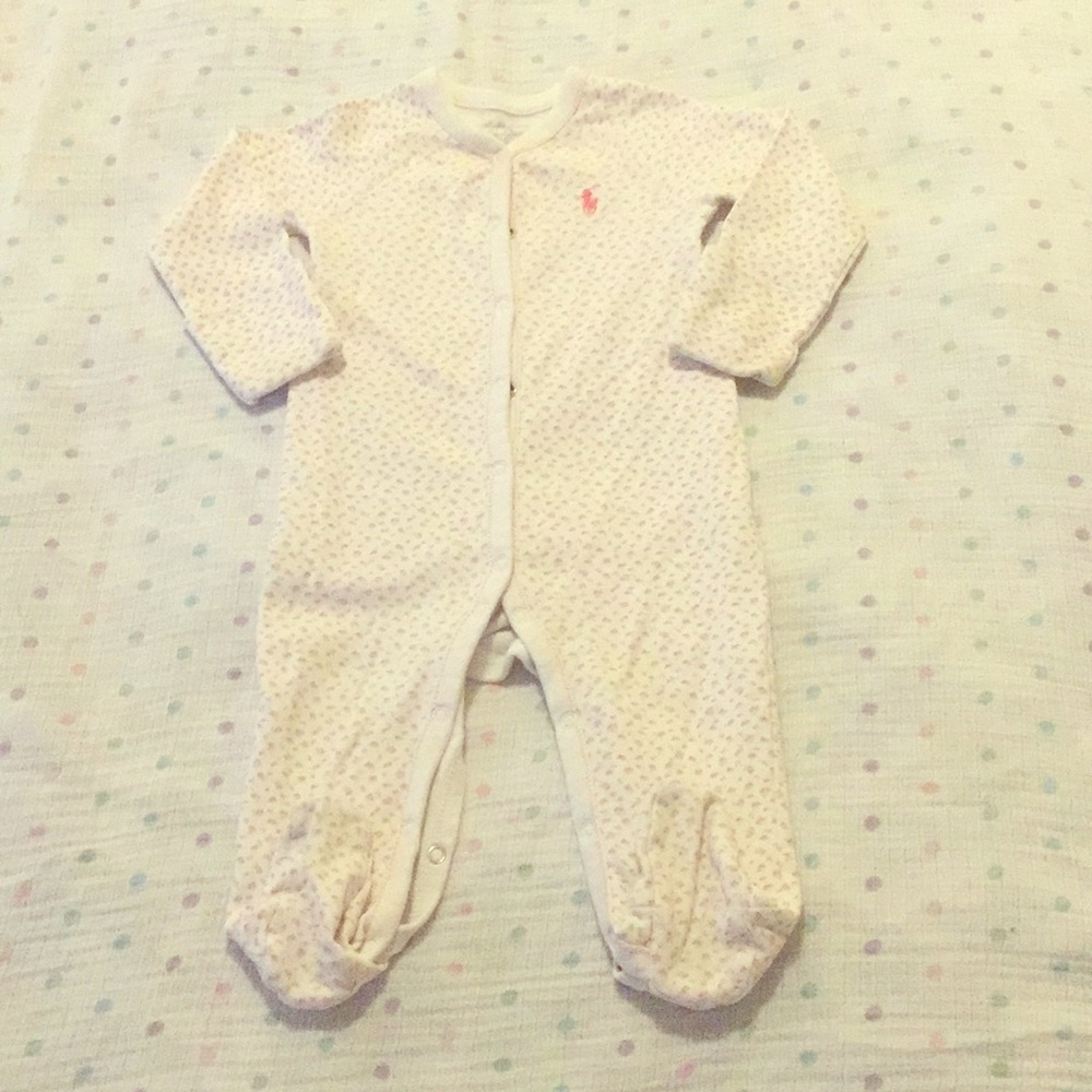 Polo baby floral print onesie
