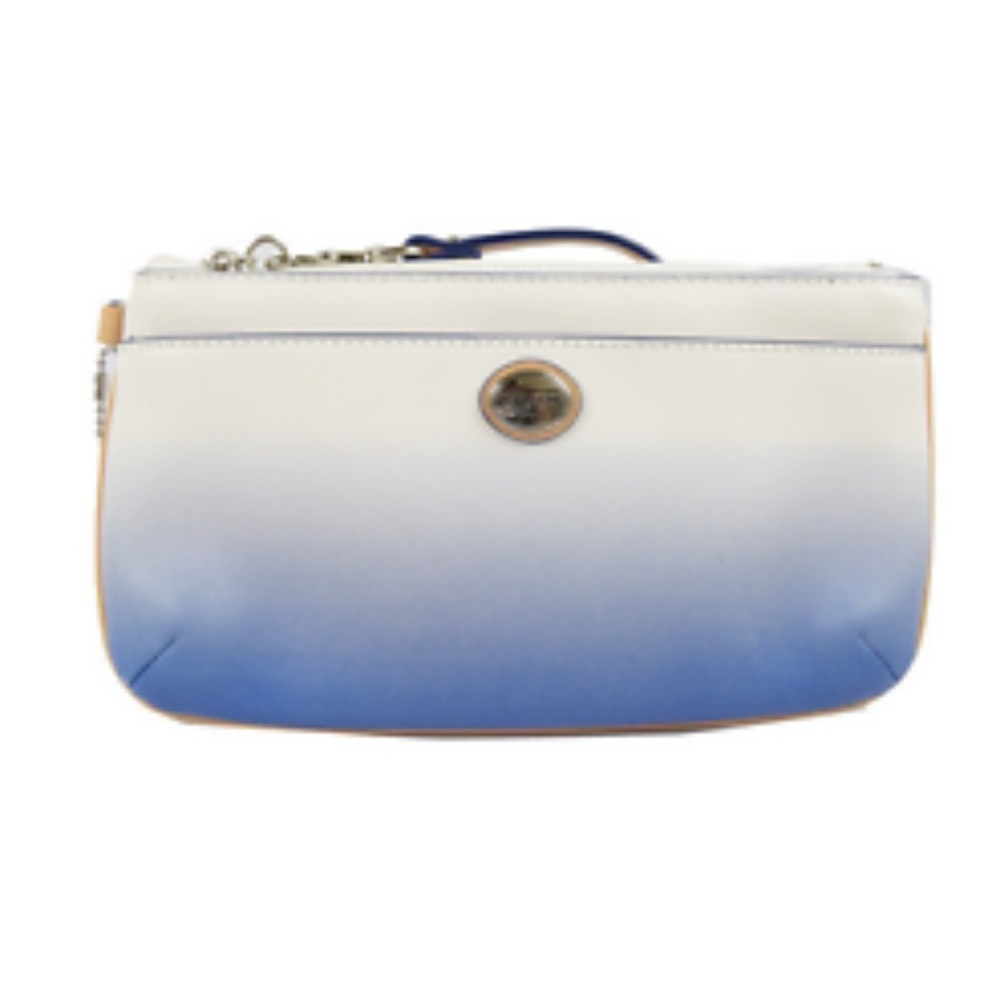 Coach Peyton Ombre Gogo Wristlet Porcelain Blue