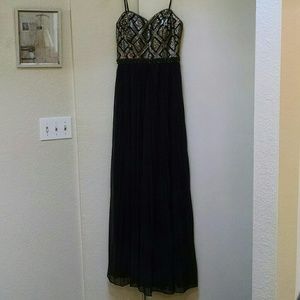 Black Sequence long dress