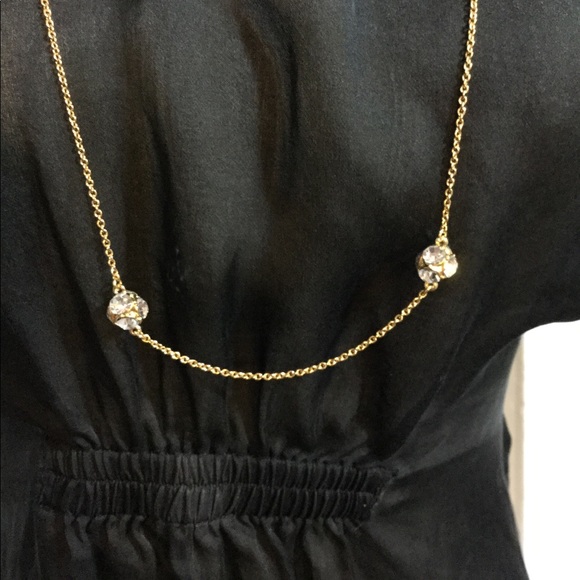 πHPπ Kate Spade Crystal Cluster Station Necklace - Picture 7 of 7