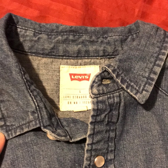 Long sleeve Levi western denim shirt - Picture 2 of 2