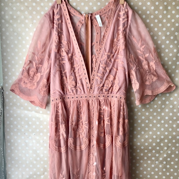 wishlist lace maxi dress