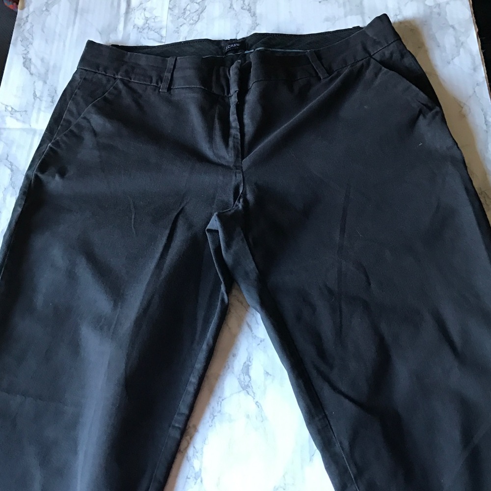 J Crew black dress capri pant