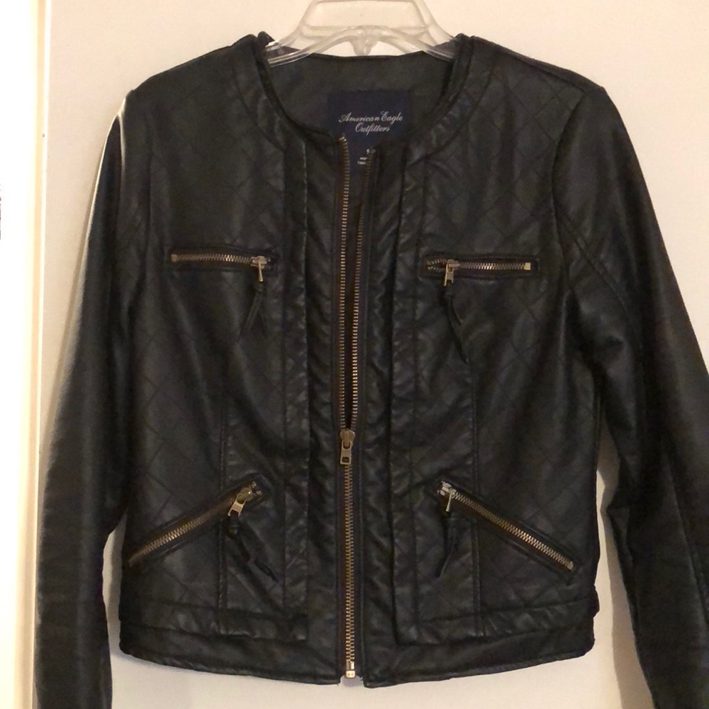 American eagle leather jacket