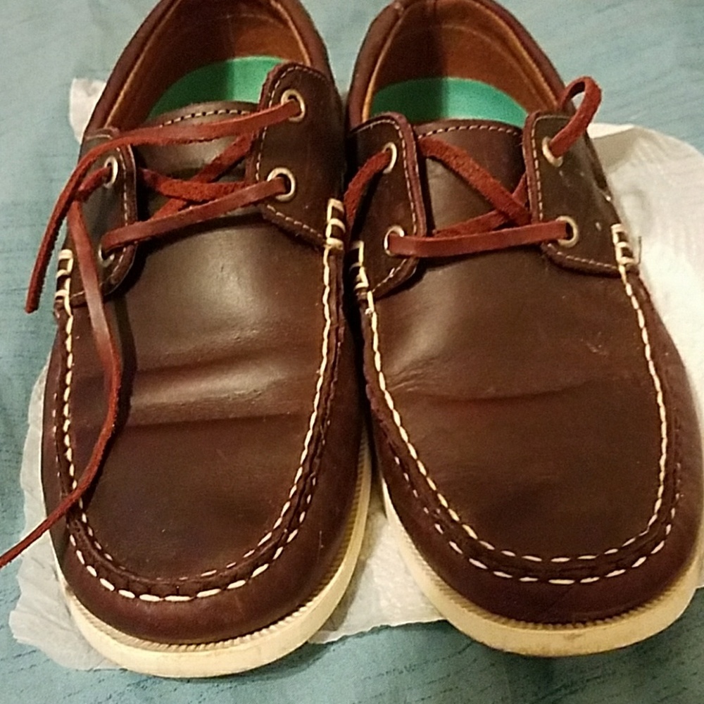 Very dark burgandee lightly worn loafers