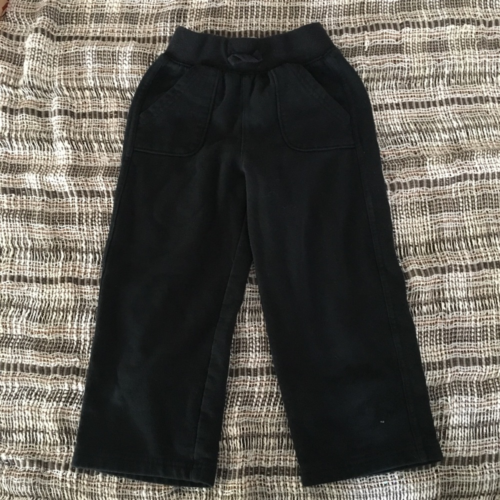 ⭐️ Thick Black Knit Open Leg Cargo Sweatpants