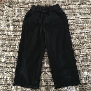 ⭐️ Thick Black Knit Open Leg Cargo Sweatpants