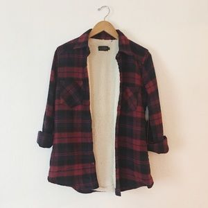Sherpa Lined Flannel Shirt