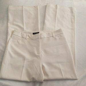White House Black Market Cream Slacks