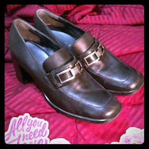 Black nine west casual dress shoes