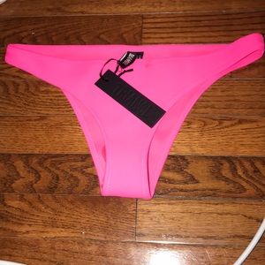 Triangle bright pink bikini bottoms