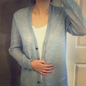 Jcrew cute soft baby blue cardigan size m