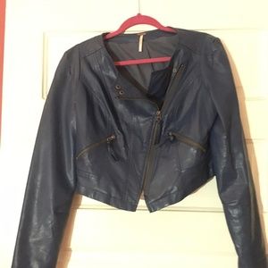 Free People Faux leather Moto Jacket