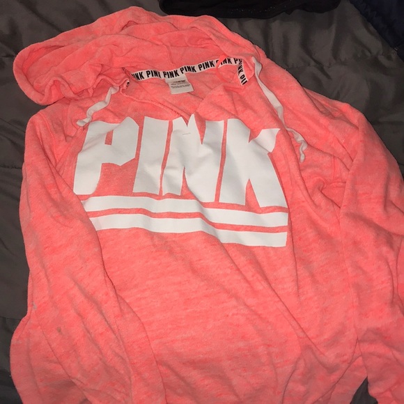 PINK Victoria's Secret Sweaters - Coral PINK oversized hoodie