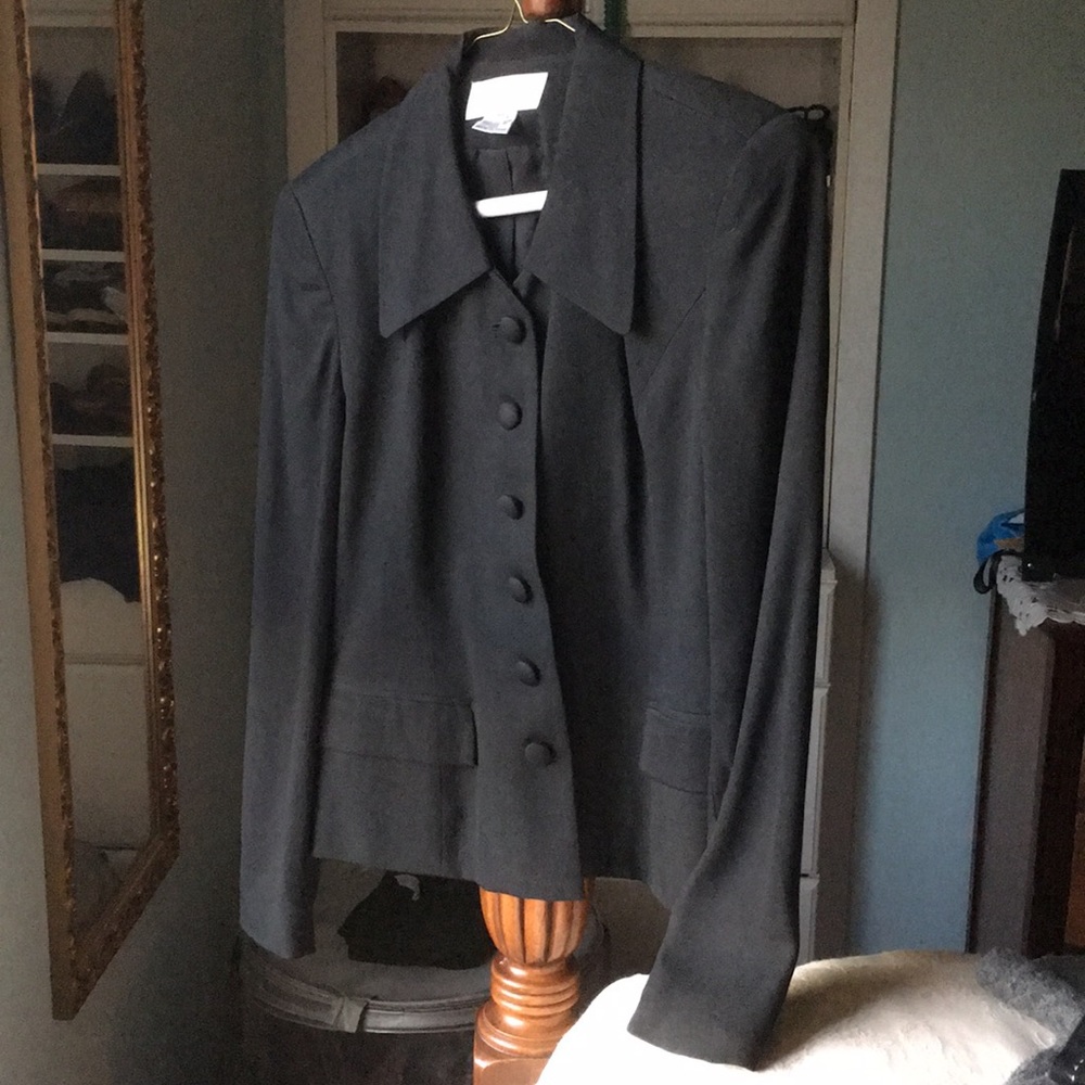 Saville Silk Black Suit