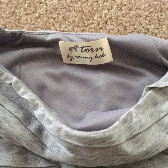 Torn by Ronny Kobo Grey Mini Skirt - Picture 3 of 4