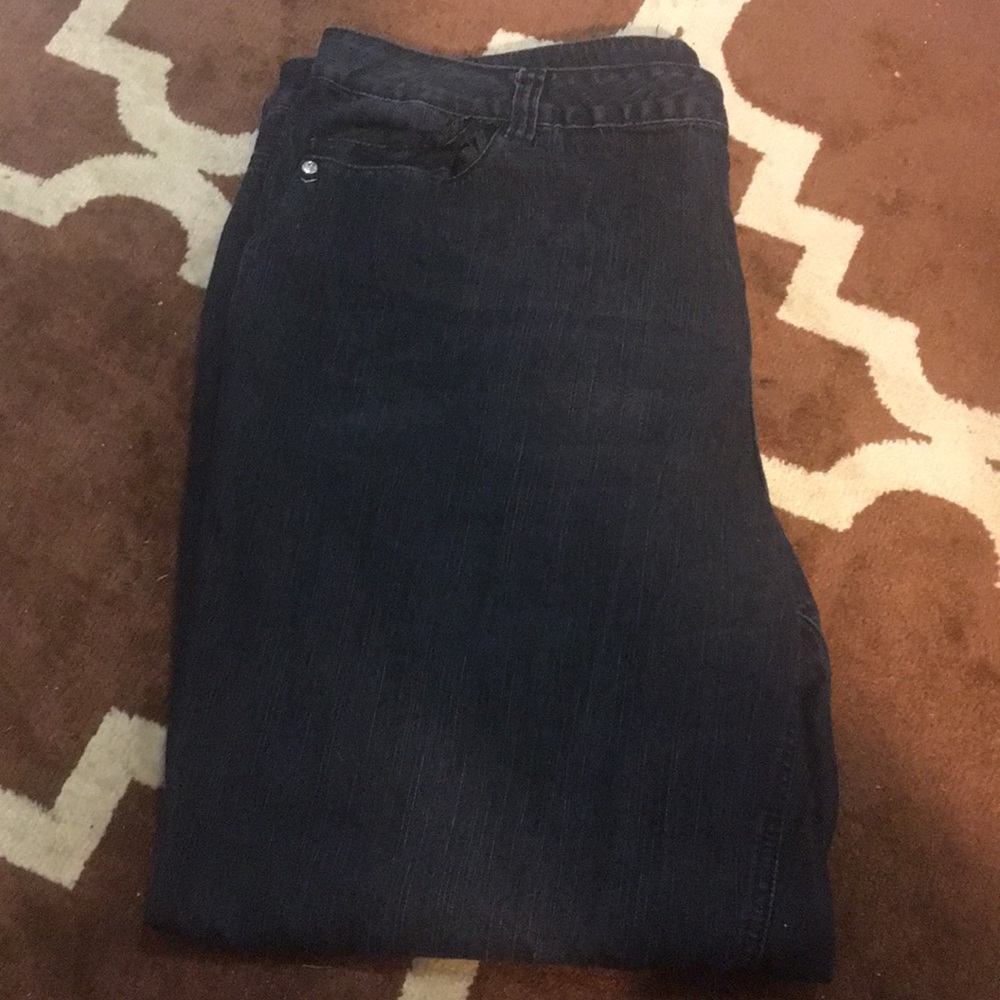 LIKE NEW SIZE 22 JEANS DARK BLUE