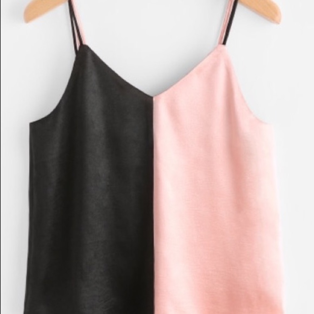 Lightweight Contrast Spaghetti Strap Tank Top