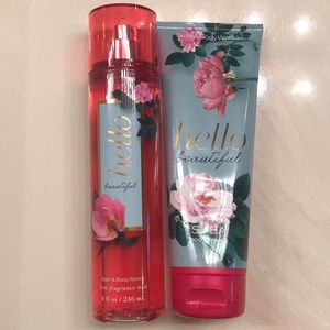 BBW Hello Beautiful body spray & cream