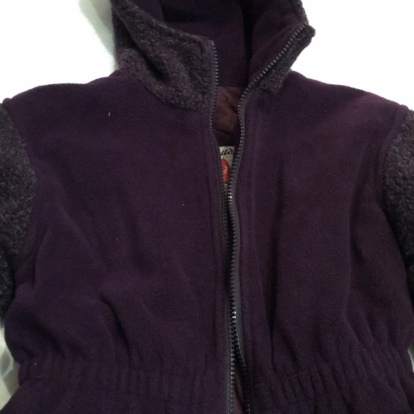Hooded lined fleece coat - Picture 2 of 4