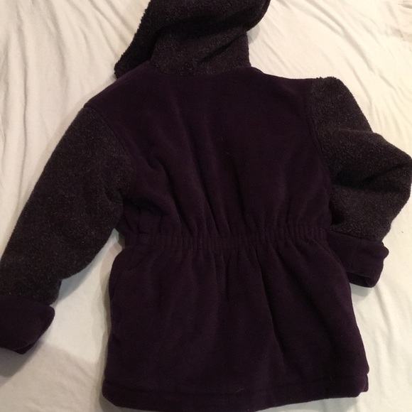 Hooded lined fleece coat - Picture 4 of 4