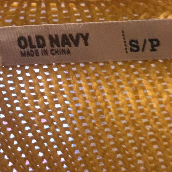 💛Old Navy💛Yellow and White Sweater💛 - Picture 3 of 3