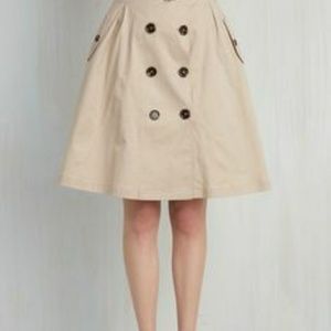 Plus sizes Trench Skirt WITH POCKETS