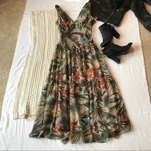 🍁NWT🌼100% Silk Jones New York🌼Midlength Dress🍁