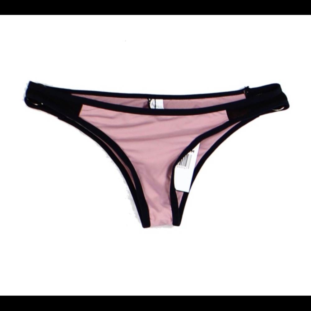 Lavender and black bikini bottoms