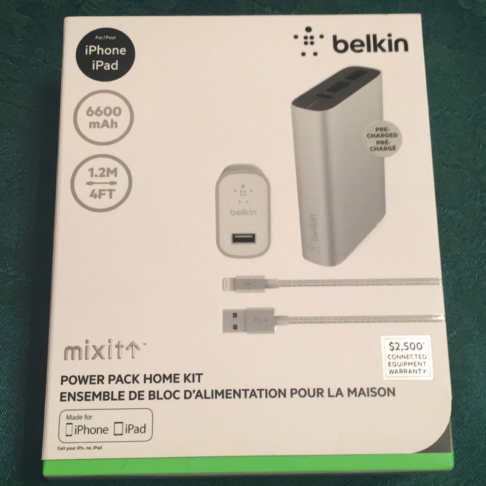 Belkin 6600 mah power pack home kit