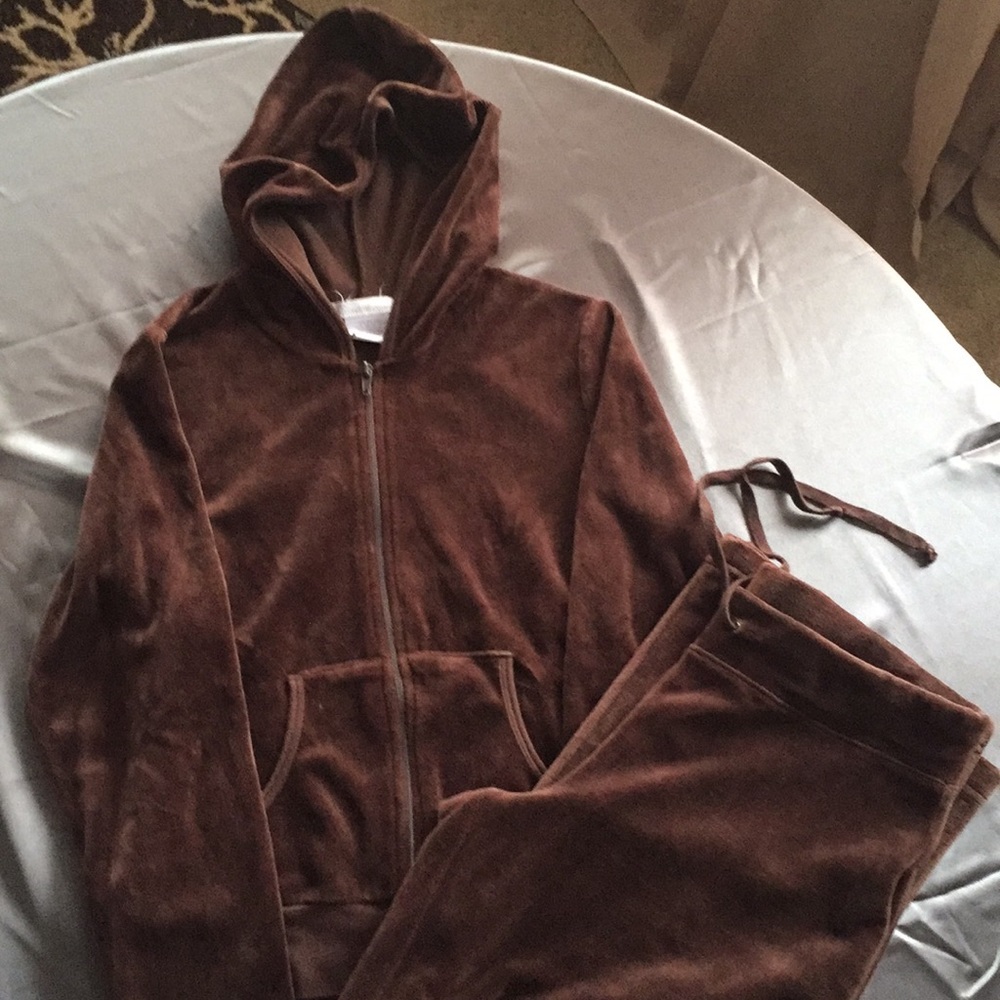🐝Charlotte Russe Velour ZipUp Track Jacket & pant