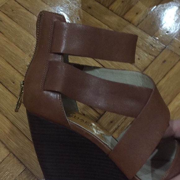 Michael by Michael Kors Wedge Leather Sandals - Picture 2 of 6